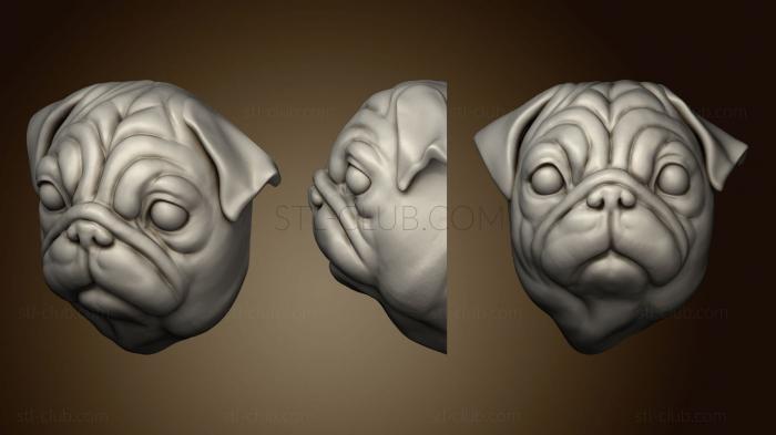 3D model Pug 2 (STL)